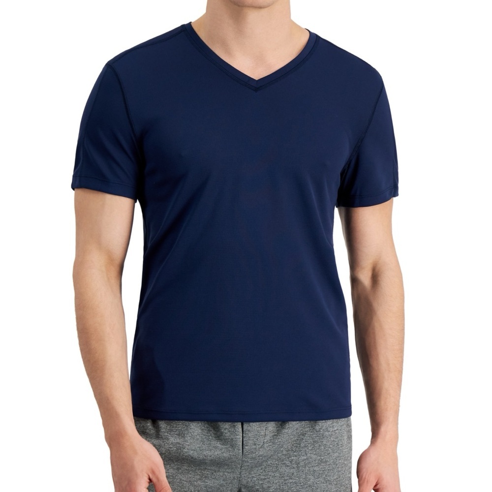 ID Ideology Men's Birdseye Mesh V-Neck T-Shirt Size S